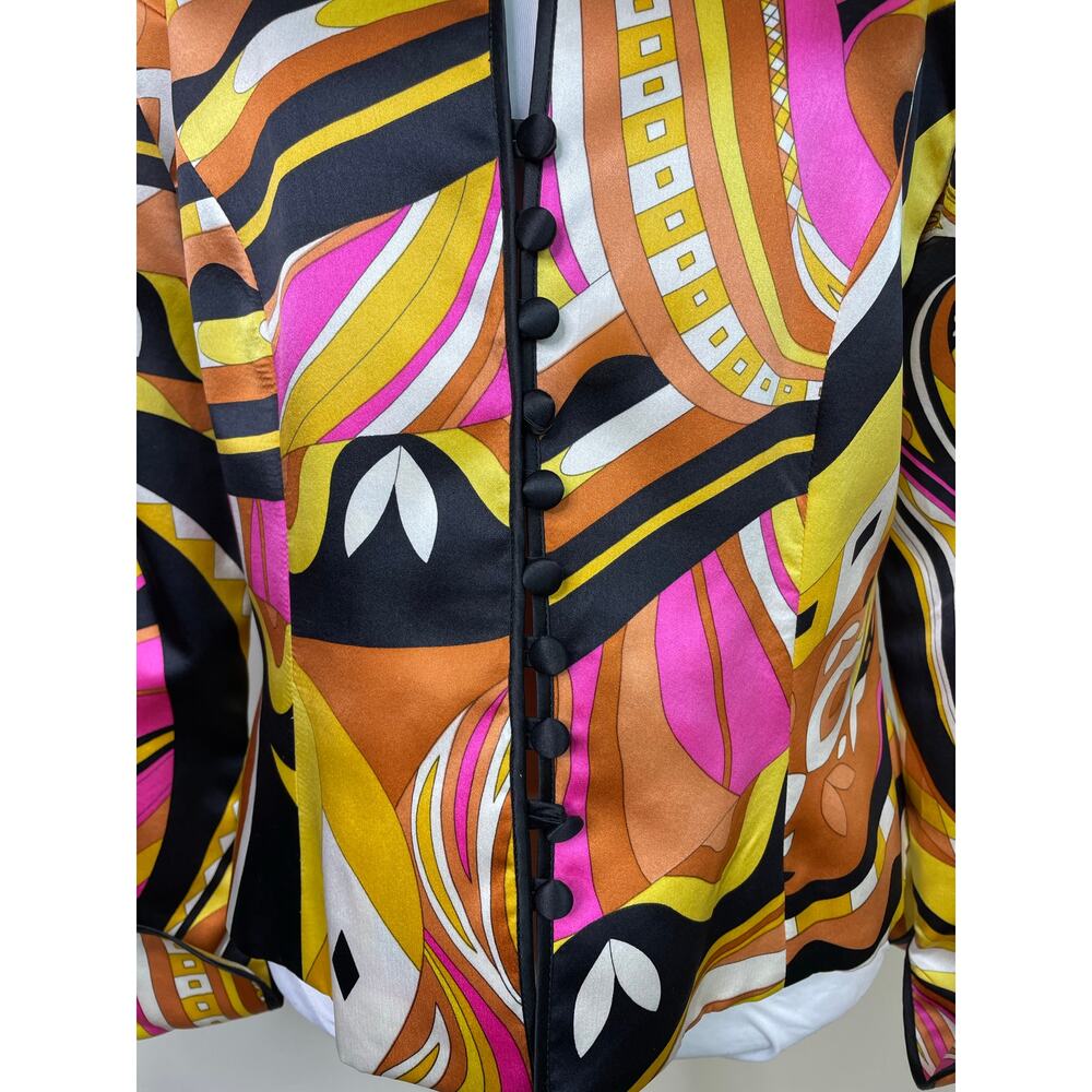 Js Collections Unique Artsy Colorful 100% Silk Ja… - image 3